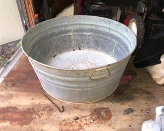 Nice, large galvanized tub