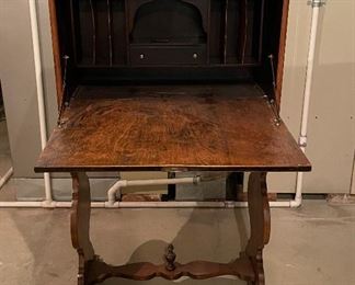Antique Primitive Drop-Front Writing Desk. Measures 27.5" W x 15" D x 48" H. Great As Is But Ask Us About Custom Painting! Photo 4 of 5. 