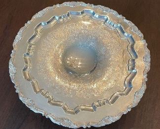 Footed Glass Cake Stand. Photo 2 of 3. 