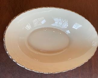 Lenox Weatherly Pattern Vegetable Server With Silver Trim. Photo 2 of 2. 