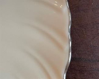 Lenox Weatherly China With Silver Trim. Five-Piece Service for 8 (Dinner, Salad, Bread & Butter, Cup & Saucer). Photo 3 of 4. 