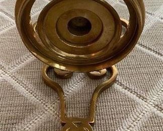 Pair of Solid Brass Wall-Mount Candle Sconces. Photo 1 of 2. 