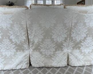 Hickory Chair Damask Upholstered Sofa - 2 Available. Each Measures 84" W x 34" D. Photo 2 of 5. 