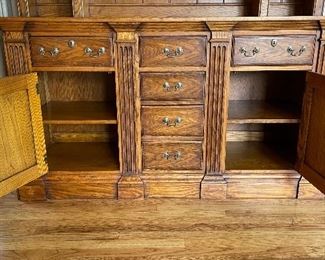 Hickory Chair Walnut Hutch. Measures 64" W x 21" D x 86.5" H. Photo 5 of 5. 