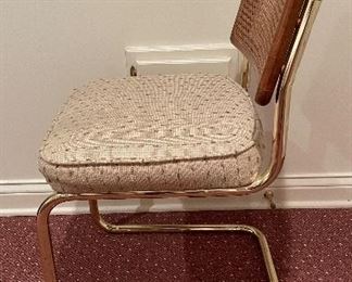 Cesca-Style Upholstered Seat Natural Cane Dining Chair - 1 Available. Photo 3 of 3. 
