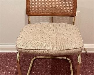 Cesca-Style Upholstered Seat Natural Cane Dining Chair - 1 Available. Photo 1 of 3. 