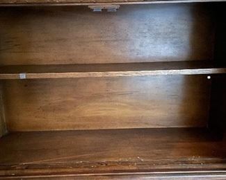 Vintage Cane-Front Two-Door Cabinet with Lattice Trim. Great As Is But Ask Us About Custom Painting. Measures Approximately 36" W x 20" D x 31" H. Photo 4 of 4. 