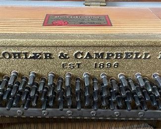 Kohler & Campbell Upright Piano. Serial NO: 730255 Circa 1978-1979. Photo 5 of 5. 