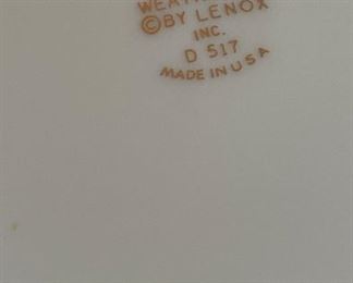 Lenox Weatherly China With Silver Trim. Five-Piece Service for 8 (Dinner, Salad, Bread & Butter, Cup & Saucer). Photo 4 of 4. 