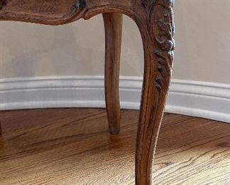 Vintage Caned Regency-Style Chair with Optional Seat Cushion. Measures 24" W x 24" D with 17.5" Seat Height (without cushion). Photo 4 of 5. 