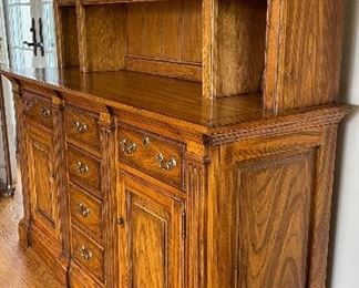 Hickory Chair Walnut Hutch. Measures 64" W x 21" D x 86.5" H. Photo 3 of 5. 