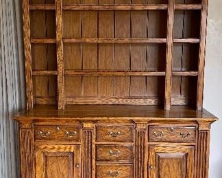 Hickory Chair Walnut Hutch. Measures 64" W x 21" D x 86.5" H. Photo 1 of 5. 