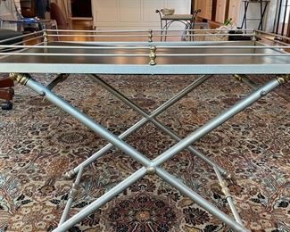 Tray Table with Brass Gallery. Photo 1 of 3.  