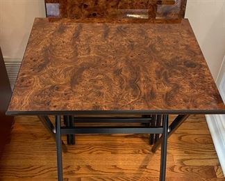 Set of 4 Mid-Century Scheibe Tray Tables.  