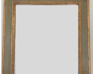 Green Mirror with Gilt Trim. Measures 53" x 14". Photo 2 of 3. 