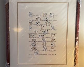 Alphabet Psalms. Signed by Artist. 