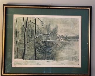 Signed and Numbered Lithograph. Photo 1 of 3. 