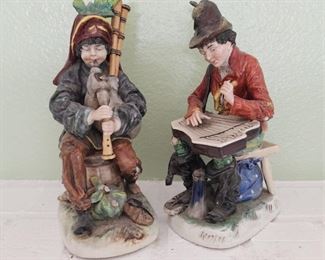 Vintage Capodimonte porcelain figurines