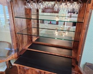 Vintage lighted bar server