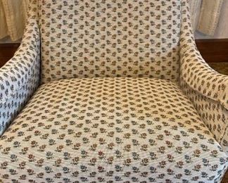 Antique Upholstered Rocker in Excellent Condition