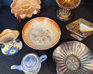 Carnival Glass 3 Pieces More