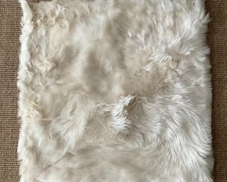 Restoration Hardware faux fur pillow cover