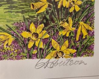 Signed G. Robertson art, Golden Horseshoe