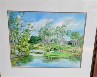 The Golden Horseshoe, watercolor by W. Hankinson