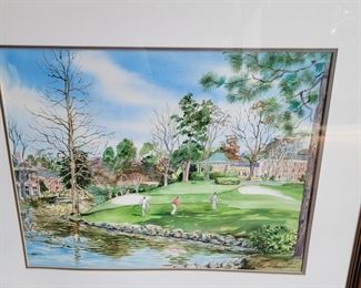 The Golden Horseshoe, watercolor by W. Hankinson