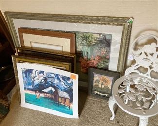 Just a little of the framed art work and prints