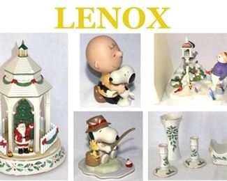 good selection Lenox items 