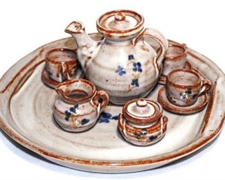 Nancy Owens NC Pottery mini tea set