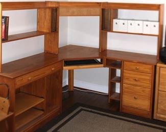 solid pine corner desk 