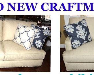 brand new Craftmaster sofa and loveseat. The owners passed away before this custom ordered furniture was delivered. Delivered by Jernigan's Furniture March 2023. 