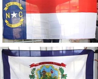 N.C. & West Virginia state flags