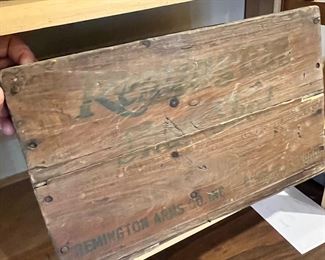Old Remington wood crate