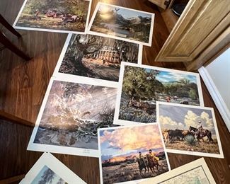 A number of fine prints… Cox, Frost Sumner abd some cool Texas maps are among them I believe… close ups later.