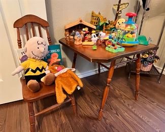 Hopefully Charlie Brown and puppet Fozzy here can keep them on the straight & narrow. Wakka-wakka!