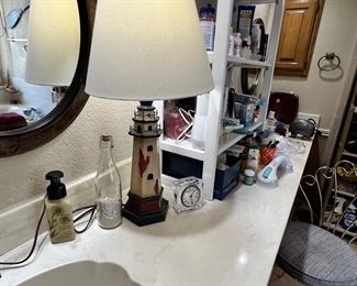 There is that cute lighthouse lamp