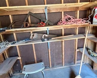 Antique tools look great on walls!