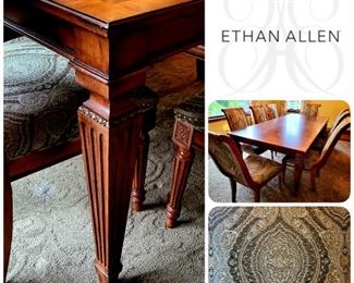 Traditional Dining Set for 8 from ETHAN ALLEN $995 or bid #2
2 leaves plus full table pad!
DELIVERY is INCLUDED with FULL PRICE PURCHASE