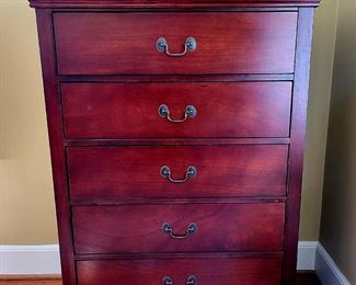 Traditional Mahogany 5-drawer Chest #4 - $95