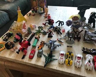 Misc plastics and happy meal toys