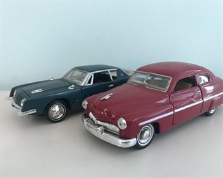 Blue 1963 Studebaker & Red 1949 Mercury