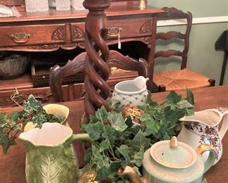 Tall barley twist candle holder