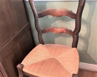 One of six French Country chairs