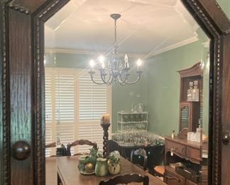 Octagon shaped mirror