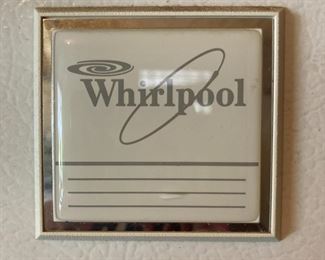 White Whirlpool refrigerator/freezer
