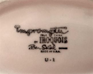 "Impromptu"  Iroquois dishes