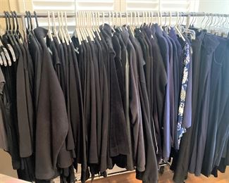 Some of the many clothes  .  .  .  many from Chico's